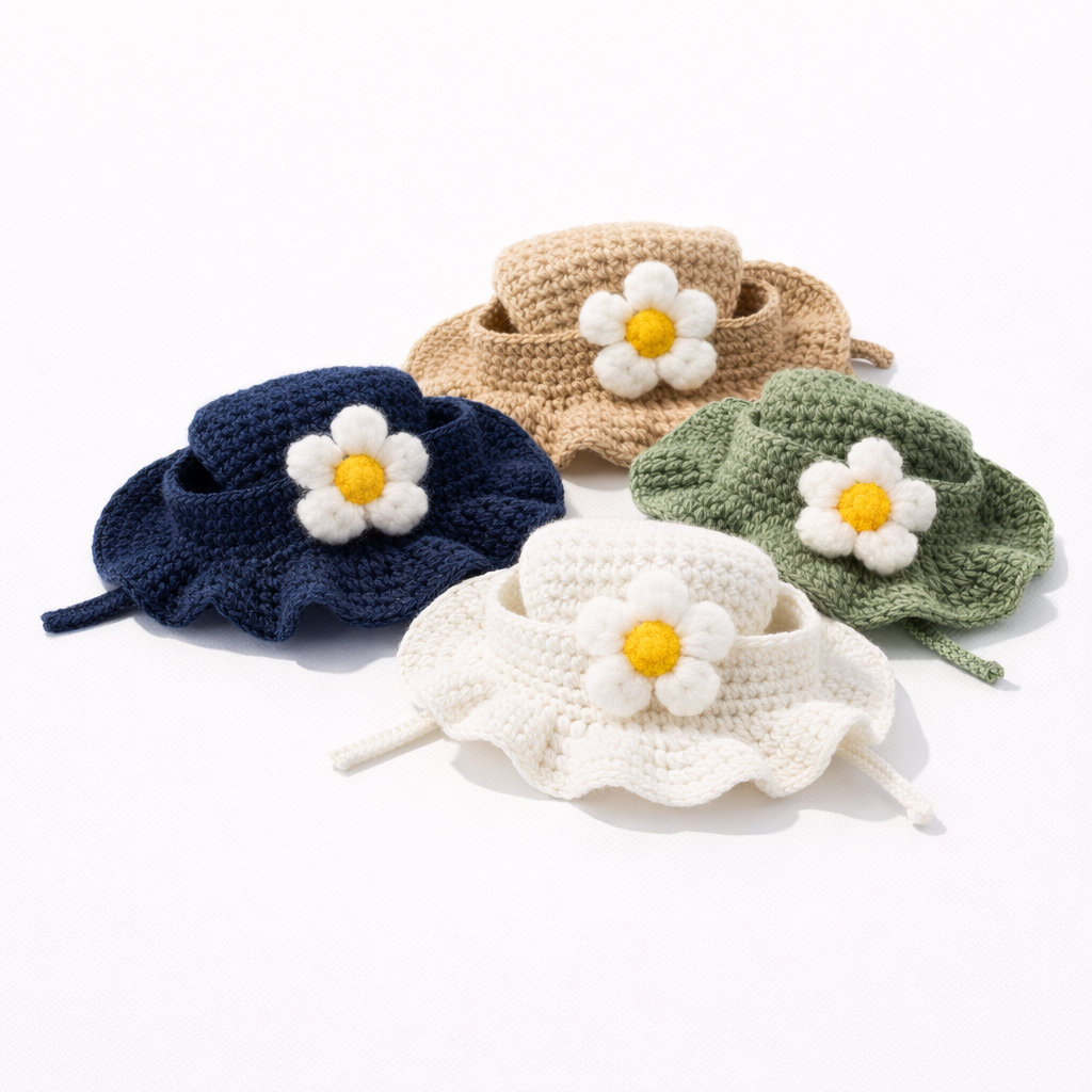 Aurovane Cute Woven Pet Hat