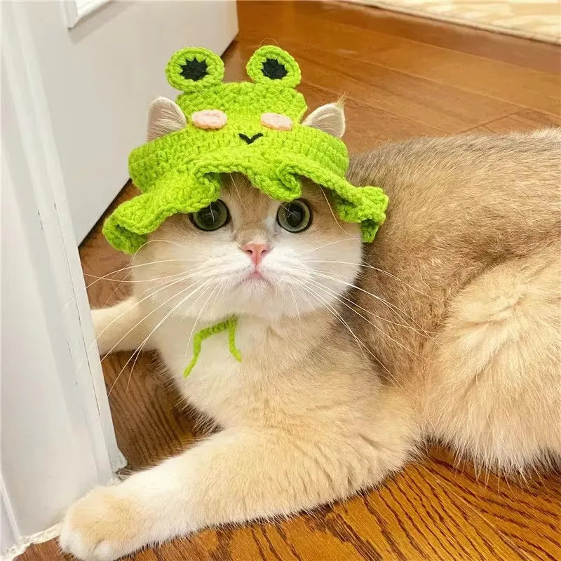 Aurovane Cute Woven Pet Hat