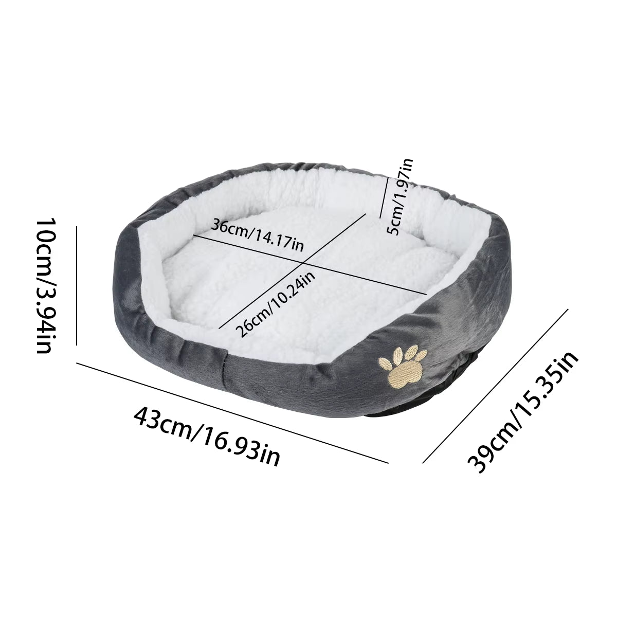 Aurovane Premium Medium Sized Dog/Pet Bed